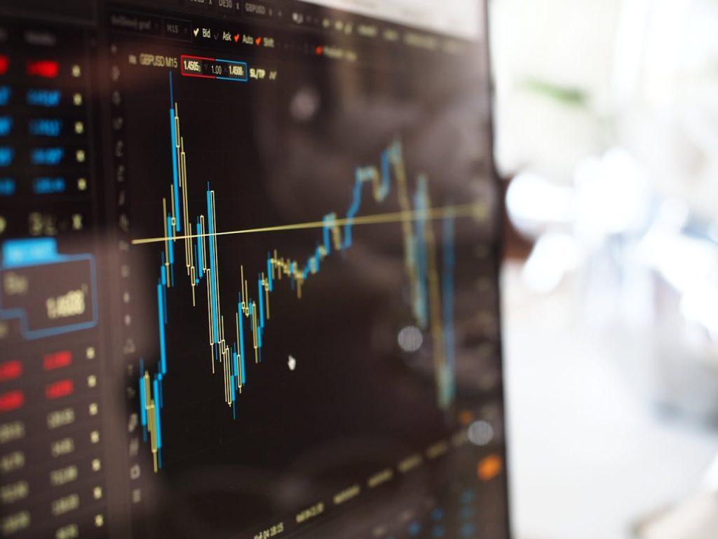 Financial trading dashboard illustrating treasury management, cash flow monitoring, and foreign exchange exposure for companies operating in Mexico.