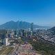 Aerial view of Monterrey, Mexico, a leading manufacturing hub for companies using the shelter model in Mexico